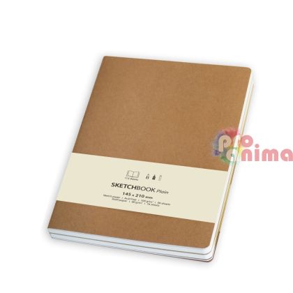 скицник Drasca Plain меки корици, A5, 112 листа