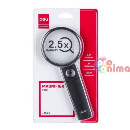 Лупа 75 mm Deli