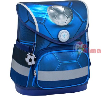 Ергономична ученическа раница-кутия Foot ball 4, с fitlosk система на закопчаване