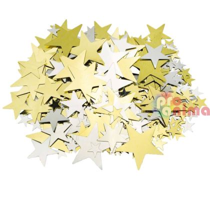Пайети звездички 14 g- 1 cm, 2 cm, 3 cm