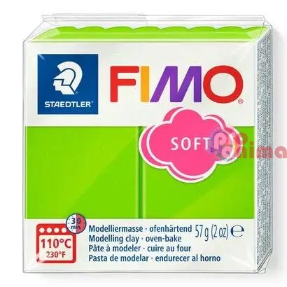 полимерна глина fimo soft 57g 50 зелена ябълка