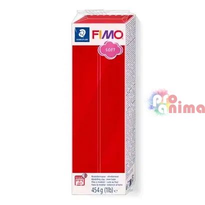 полимерна глина Fimo Soft 454 g, 2 коледно червено