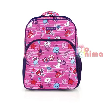 Ученическа раница за момиче Gabol Sticker едно отделение, термоформ гръб