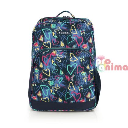 Ученическа раница за момиче Gabol Tizas - едно отделение, термоформ гръб