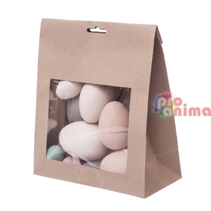 Яйца за декорация DP Craft, тъмен пастел, 16 бр.