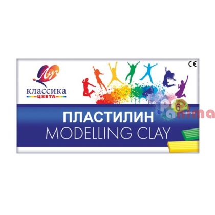 Пластилин Луч Класика, 6 цвята