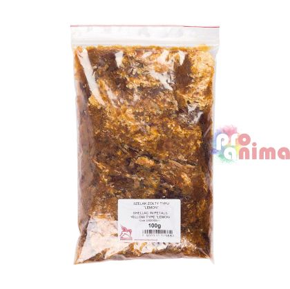 Шеллак на люспи Renesans, 100 g, жълт лимон