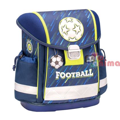 Ергономична ученическа раница-кутия Belmil World of Football