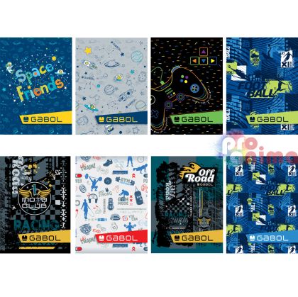 Тетрадка Gabol, A5, 20 листа, големи квадратчета, за момче