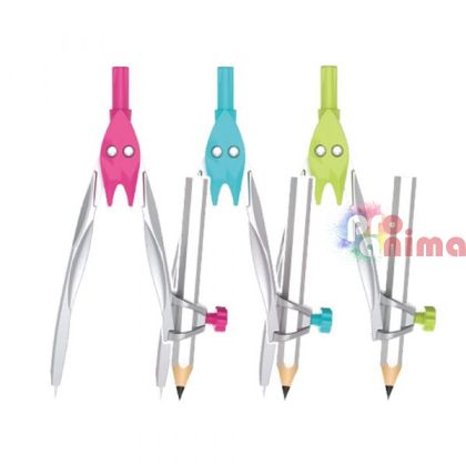 Метален пергел с молив Deli Orbit