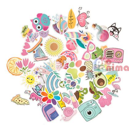 Винилови стикери DP Craft, Лято, 50 бр.