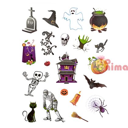 Стикери-татуировки Halloween, 23 бр.