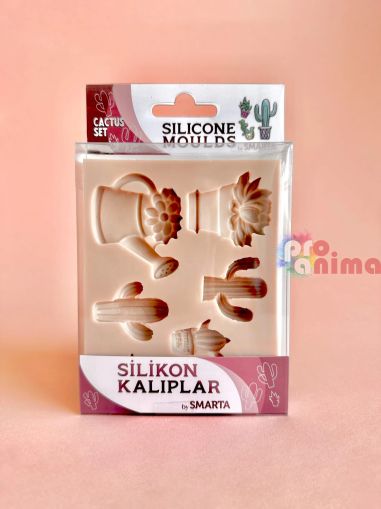 Силиконов молд за глина Smarta Cactus set