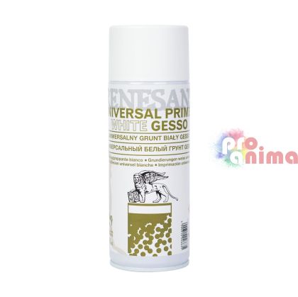 Бяло гесо спрей, Renesans, 400 ml