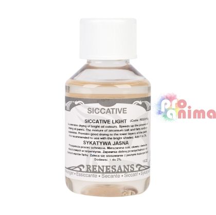 Светъл сикатив за маслени бои Renesans, 100 ml