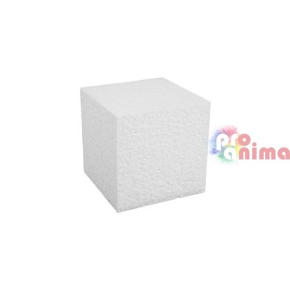 Куб от стиропор/стироформ, H 8 cm