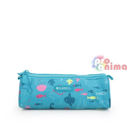 Несесер за училище Gabol Acqua, 3 ципа, 7 cm