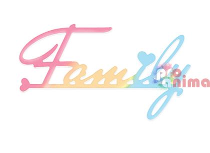 Шаблон за изрязване и релеф/щанца DP Craft, надпис Family (семейство)