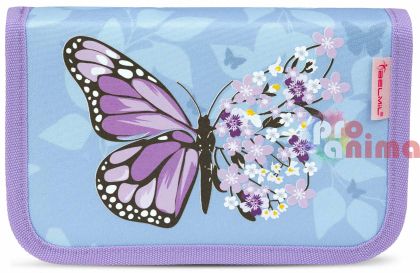 Несесер за училище, за момиче Belmil Purple Blue Butterfly