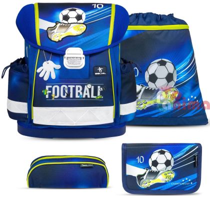 Комплект за първи клас Belmil Kick The Ball- раница, 2 несесера и торба за спорт
