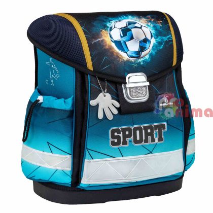 Ергономична ученическа раница-кутия Belmil Fite Football