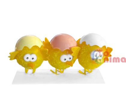 Декоративни пиленца с черупки DP Craft, 4 cm, 3 бр.