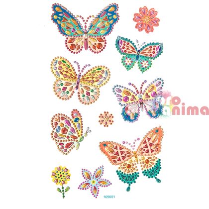 Стикери от камъчета DP Craft, пеперуди, 10 бр.