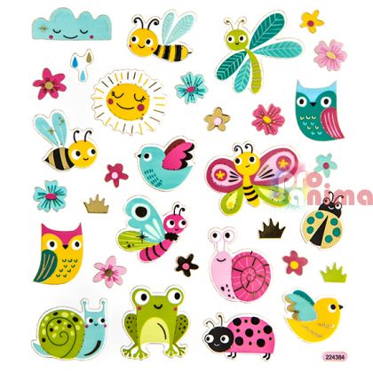 Стикери DP Craft, пролетна ливада, 32 бр.