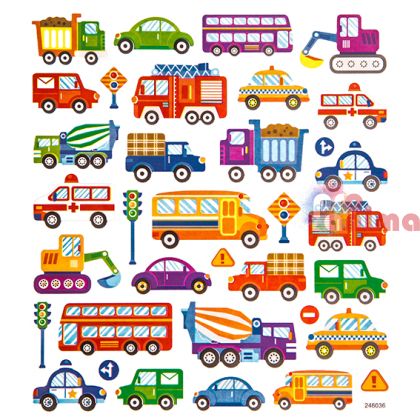 Стикери DP Craft, обществени превозни средства, 35 бр.