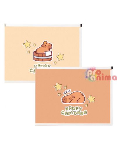 Папка с цип Spree A4, PP, Capybara