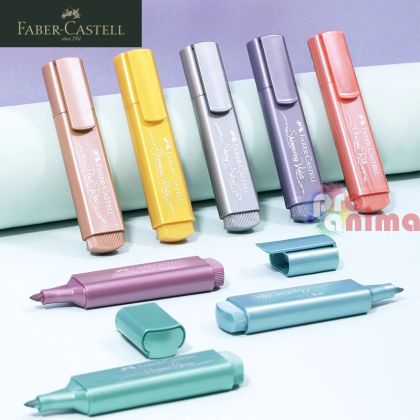текст маркер Faber-Castell златист