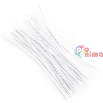 Бели пухени/плюшени телчета 30 cm, 25 бр., бели