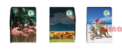 Тетрадка Black&White, A4, 80 листа, редове, Animal World