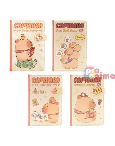 Бележник с магнит Spree Capybara, 120 цветни листа