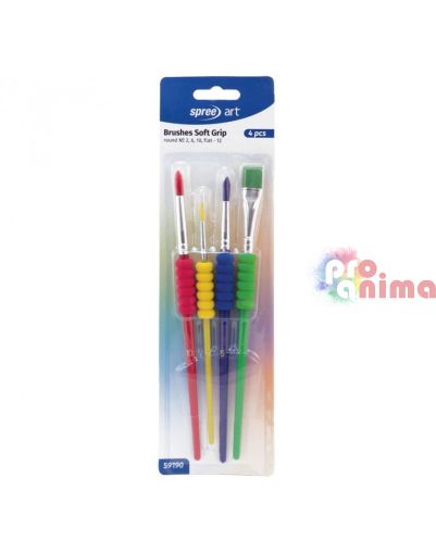Комплект четки за рисуване Spree, 4 бр.