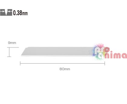 Режеща пластина, OLFA  AB-SOL-50, 50 бр.