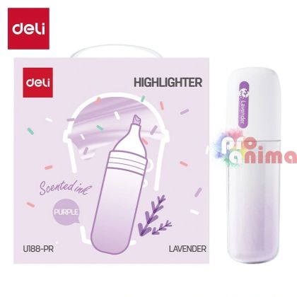 Текст маркер Deli с аромат на лавандула