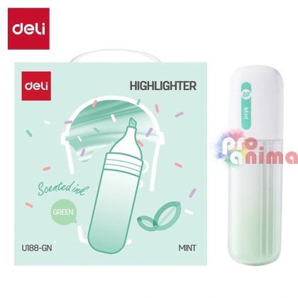 Текст маркер с аромат на мента, светлозелен