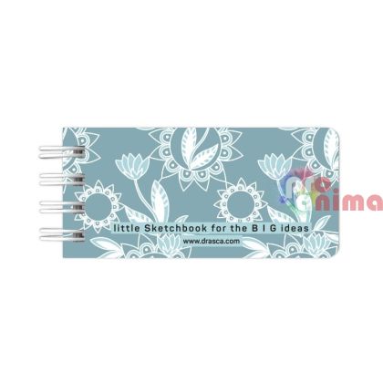 Джобен скицник за рисуване Drasca Little sketchbook for the Big Ideas, 140 g/m2, 6 x 13 cm, 60 листа, N293
