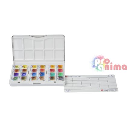 Акварелни бои Санкт Петербург, 24 цвята, пластмасова опаковка