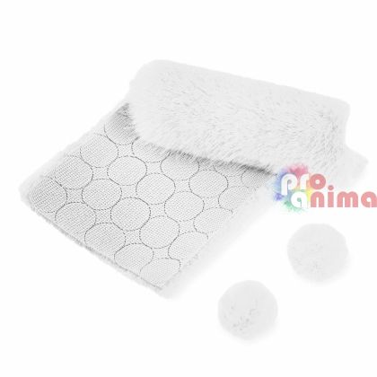 Козина за декорация, кръгчета, 3 cm, 50 бр., бели