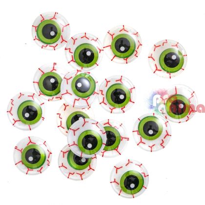 Мърдащи очички Halloween, 24 mm, 16 бр.