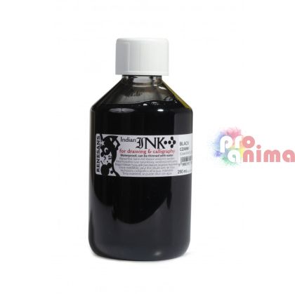 Туш Renesans, водоустойчив, 250 ml, черен