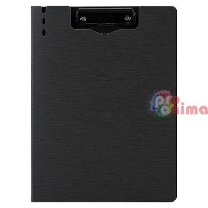 Клипборд с капак Deli A4, тъмносив