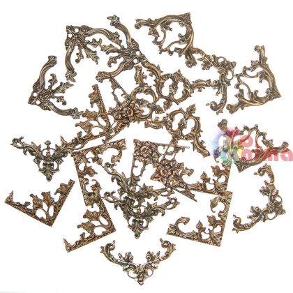 Винтидж ъгълчета стикери 24 бр. Здрач