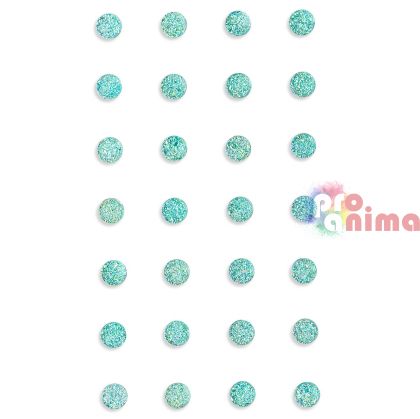 Камъчета (кристали) самозалепващи 8 mm 28 бр. мента