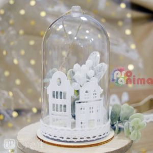 Щанца за изрязване и релеф DP Craft, 5 бр., къщи