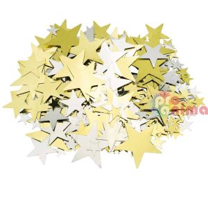 Пайети звездички 14 g- 1 cm, 2 cm, 3 cm