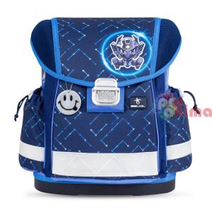 Раница-кутия за училище Belmil Navy Blue Tech