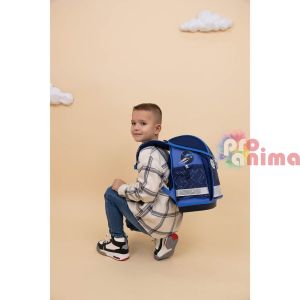 Ергономична ученическа раница Belmil Navu Blue Tech